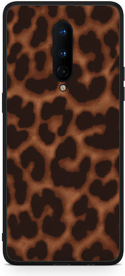 Smartfits Leopard Print Dark Brown Oneplus 8 Θήκη