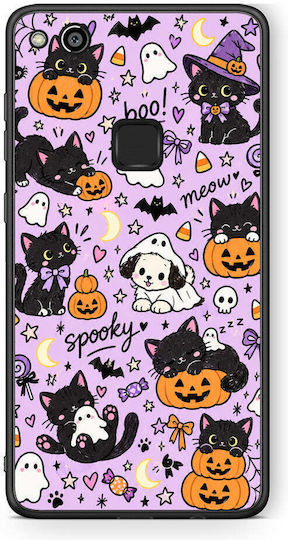 Smartfits Husă Halloween Black Cats On Lilac pentru Huawei P10 Lite