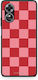Smartfits Red Pink Striped Checks Oppo A17 Θήκη