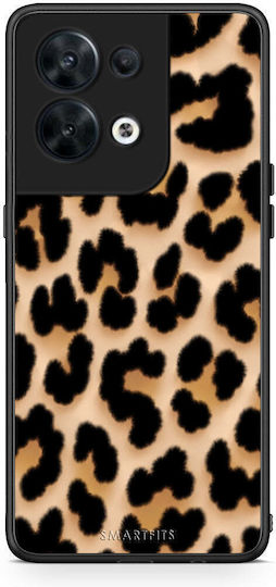Smartfits Leopard Print Tan Large Oppo Reno8 5G Case