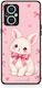 Smartfits White Bunny Pink Bows Oppo Reno7 Lite Θήκη