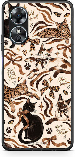 Smartfits Wild Cats Animal Print Collage Oppo A17 Θήκη