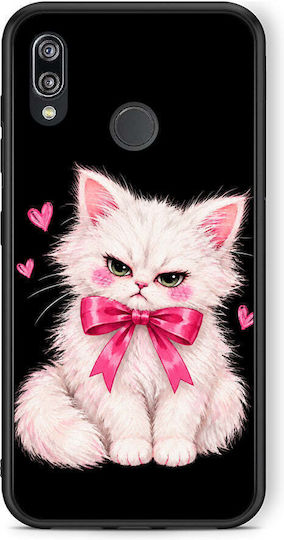Smartfits Husa Grumpy Party Kitten On Black pentru Huawei P20 Lite