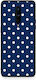 Smartfits White Small Polka Dots On Navy Oneplus 8 Θήκη