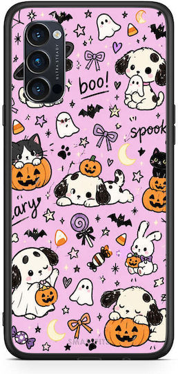 Smartfits Halloween Puppies Friends On Lilac Oppo Reno4 Pro 5g Θήκη