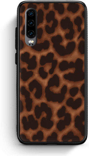 Smartfits Leopard Print Dark Brown Huawei P30 Θήκη