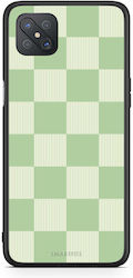 Smartfits Sage Cream Striped Checks Oppo Reno4 Z 5g A92s Θήκη
