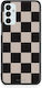 Smartfits Schwarz Taupe Gestreifte Karos Samsung Galaxy M23 F23 Hülle