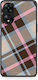 Smartfits Brown Pink Blue Diagonal Plaid Oppo A78 5g Θήκη