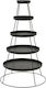 Beauty Home Black Metal 5-Tier Stand 70 X 70 X 124 Cm