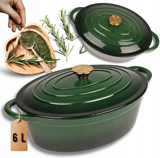 Hage Cast Iron Dutch Oven 6 L Hage Cast Iron Dutch Oven 6 L