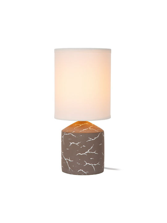 Lucide Lightning Table Lamp with Brown Shade an...