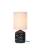 Lucide Lightning Table Lamp with Black Shade and Base