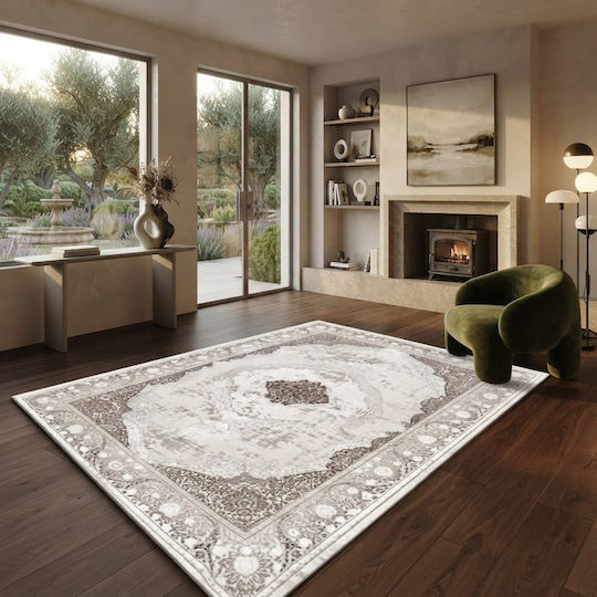SpitiBazaar Τσοκμέ Χαλί Ορθογώνιο Εκρού 160x210cm