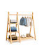 Relaxdays Kleiderständer Aus Holz Beigem