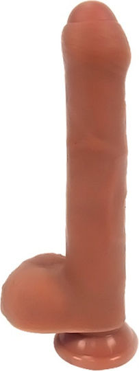 Passion Labs Realistic Dildo With Suction Cup Brown