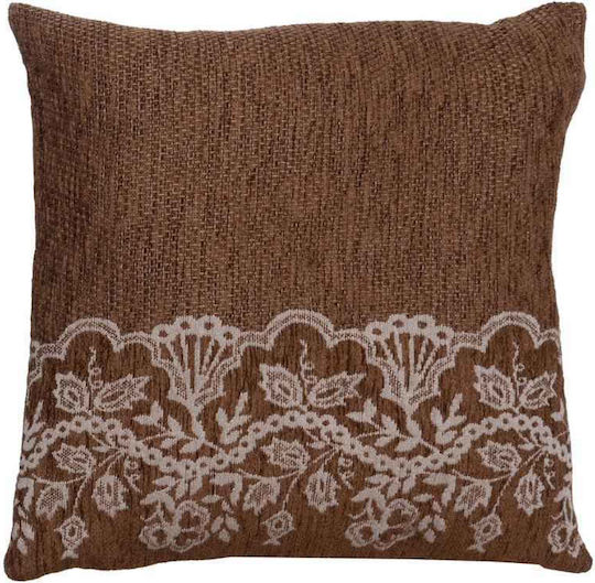 Anna Riska Μαξιλάρι Καναπέ Brown 42x42εκ.