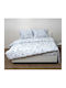 Viopros Grey Semi-Double Quilt Set 180x240 cm