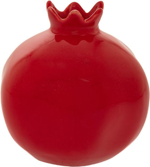 Iliadis Tabletop Pomegranate Lucky Charm Red Ceramic 14cm 2pcs