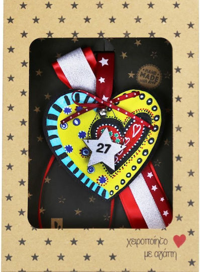 Synchronia Hanging Wooden Heart Funky