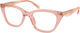 Hc6289u 5943 Transparente Pfirsichfarbene Brillen 50