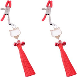 Mokko Toys Nippelklemmen in Roter Farbe
