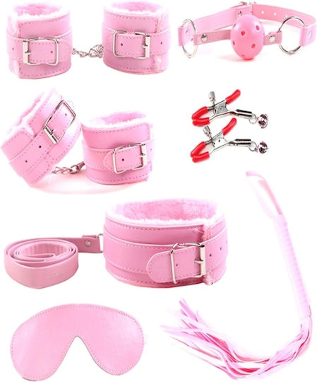 Guilty Toys BDSM Kit σε Ροζ Χρώμα 7τμχ