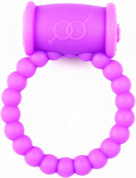 Δονούμενος Δακτύλιος Πέους Beaded Ring Μοβ Mokko Toys