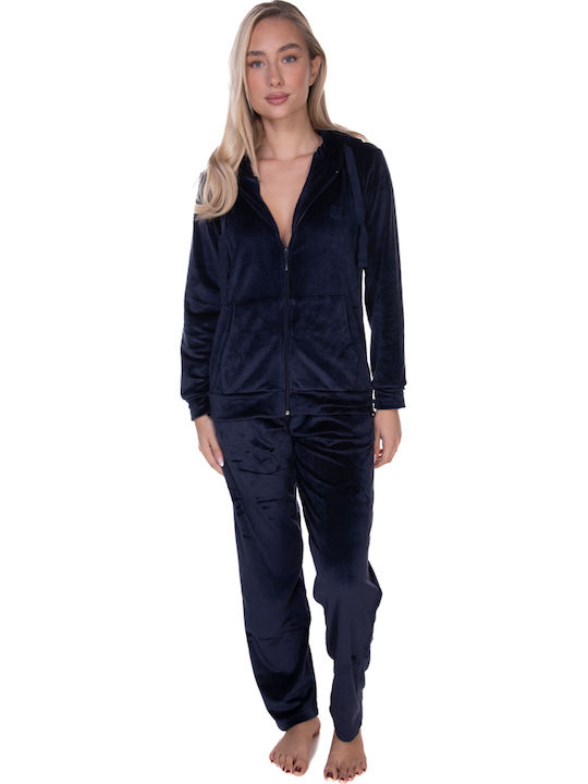 Comfort Winter Women's Blue Pyjama Set