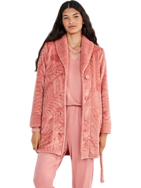 Gisela Winter Women's Robe Pink