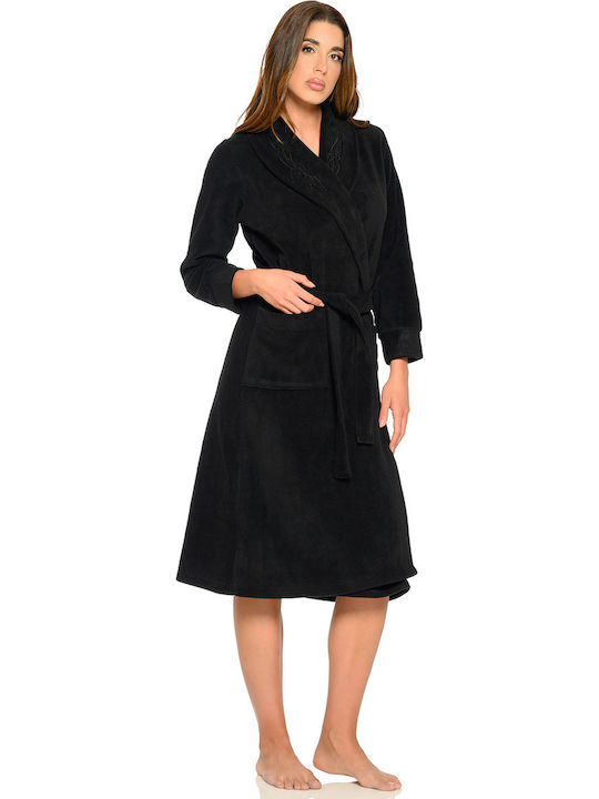 Clio Lingerie Winter Women's Blue Robe