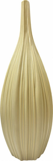 Karvounis Decorative Ceramic Vase Beige 42x14xH14cm