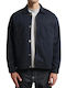 Long Sleeve Denim Overshirt Navy