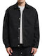 Long Sleeve Denim Overshirt Black