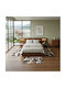 SpitiBazaar Modernes Schlafzimmer-Teppichset Braun Beige 3-teilig