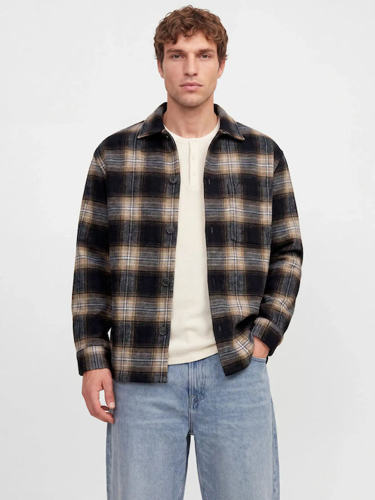 Jack & Jones Дългоръкавна Overshirt Риза с Широ...