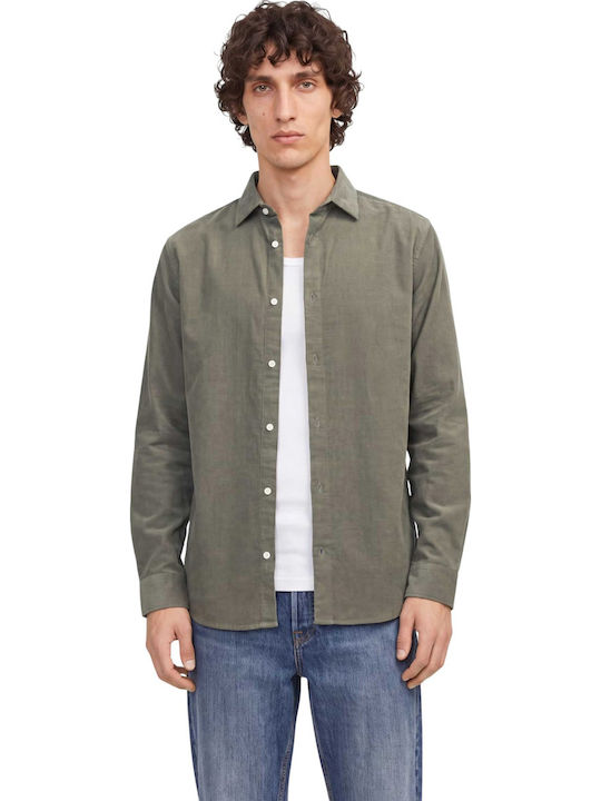 Jack & Jones Cămașă din Catifea Raiată cu Mânec...