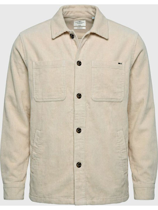 Funky Buddha Μακρυμάνικο Κοτλέ Overshirt σε Καν...