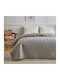 Liolios Home Tessuto Double Coverlet Microfiber Grey 220x240cm