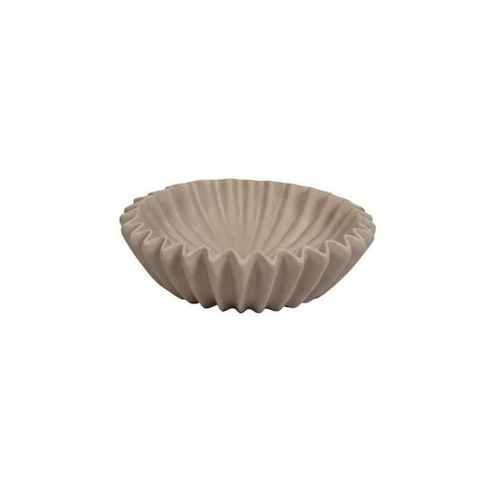 Beauty Home Dekorative Schale Keramik Braun 29.5x29.5x9cm Beauty Home Dekorative Schale Keramik Braun 29.5x29.5x9cm