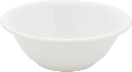 e-exoplismos Round Porcelain Serving Bowl Set White with 18 cm Diameter 12 pcs