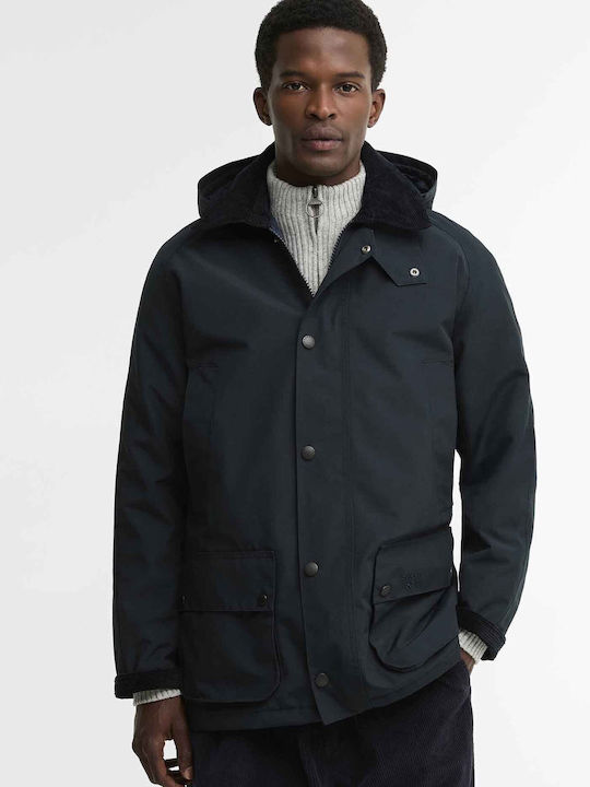 Barbour Χειμωνιάτικο Μπουφάν Puffer Αδιάβροχο Μπλε