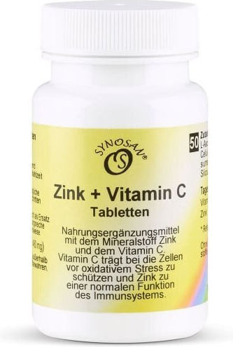Metapharm Synosan Zinc cu Vitamina C 50 Comprimate