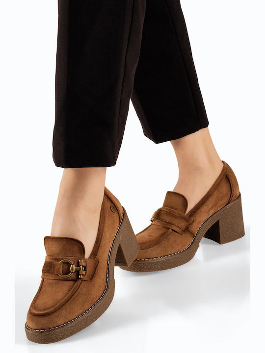 Suede Γυναικεία Loafers σε Ταμπά Χρώμα SD57106
