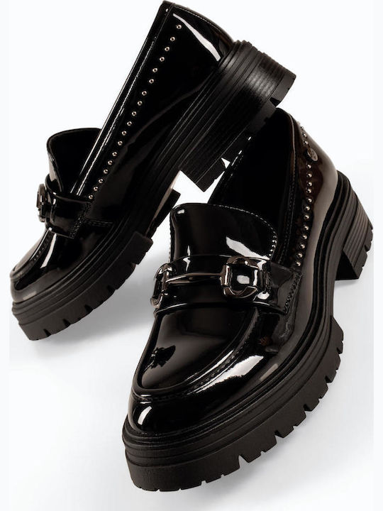 Zak Γυναικεία Loafers σε Μαύρο Χρώμα SD57096