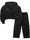 Kids Sweatpants Set With Jacket Black