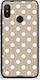 Smartfits White Polka Dots On Taupe Xiaomi Mi A2 Lite Θήκη