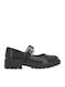 Anatomic Kids Ballerinas with Adjustable Metal Clasp in Black Patent Leather