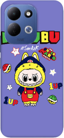 Xiaomi Redmi 17 5G Labubu Mario Lila Silikon-TPU-Hülle