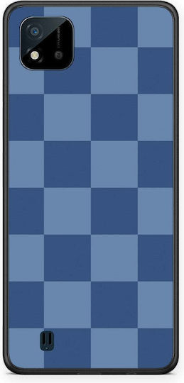 Smartfits Denim Blau Schachbrettmuster Realme C11 2021 C20 Hülle